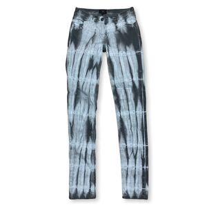 Nu Denmark Skinny Jeans Tie Dye Stretch Pants Rocker Grunge Size 6 Gray